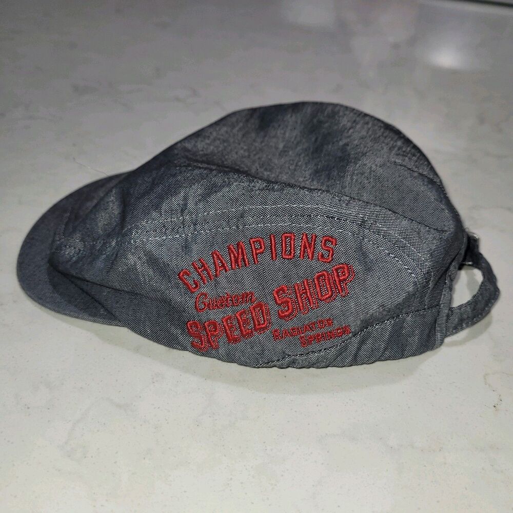 Disneyland Cars Land INAUGURAL Newsboy Hat Cap Adult 57-49cm  Embroidered